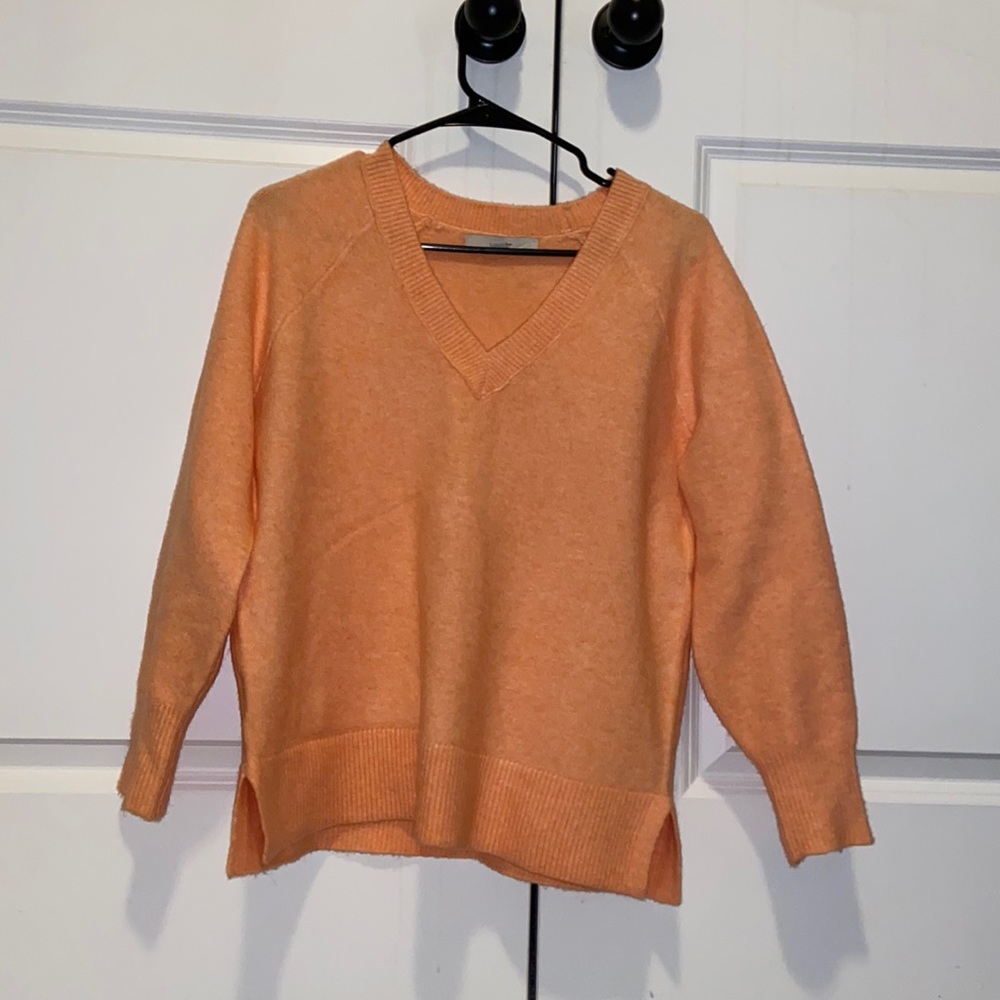 Neon Orange Sweater From Loft